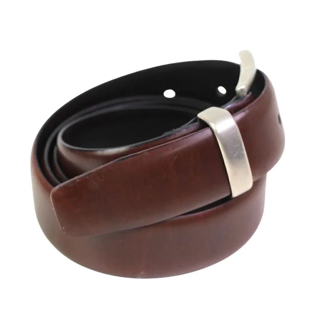 CLASSIC BROWN GENUINE LEATHER 1 1/8